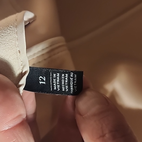 White House Black Market light pink faux suede double breast jacket - Picture 10 of 10